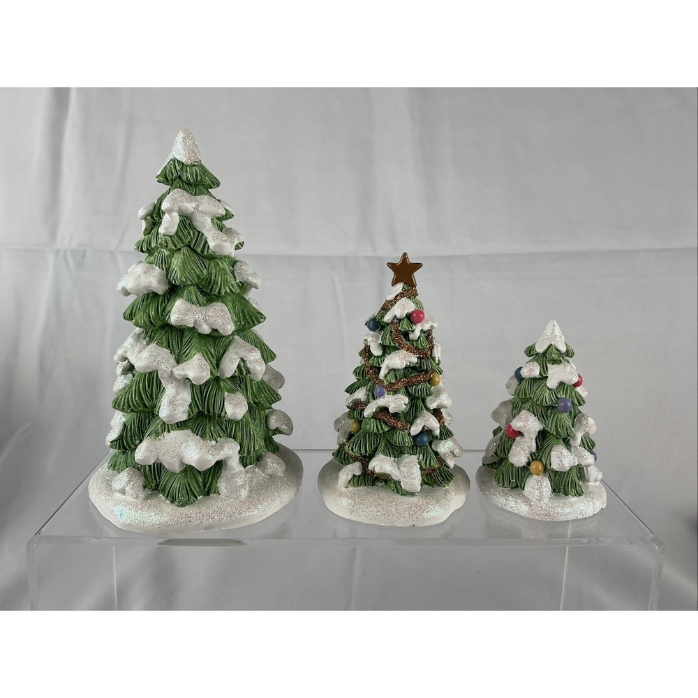 Precious Moment O Christmas Tree Hawthorne Village 3 Enesco 2.75" , 3.5" , 5.5"